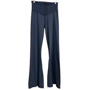 OFFLINE by Aerie Real Me Smocked Black Super Flare Leggings Large